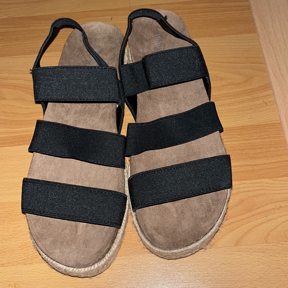 NIB Madden Girl 8.5 Black Sandals